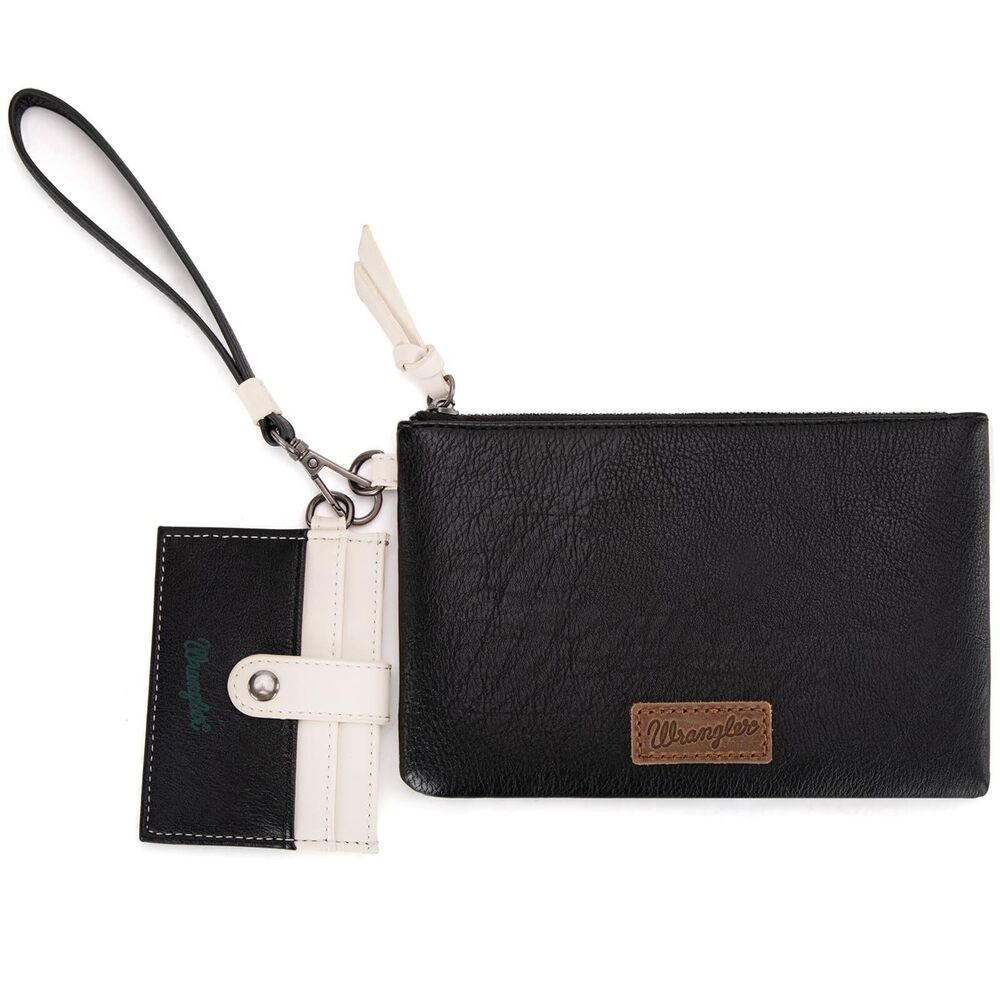 4376 X Wrangler Keychain Wristlet Wallets Detachable Dual Pouch Wristlet